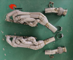 Colector de Escape de Acero Inoxidable de Alto Rendimiento para Audi R8 V10 5.2L con Protector Térmico - Acabado Pulido Espejo, Mejora Deportiva para Carreras 1 - Product Image 6