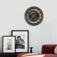 Horloge murale rétro en Bronze, chiffres arabes anciens, 11.5 ", fabriqué à la main, style industriel, nouveauté
