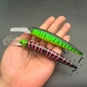 Topright M062 120Mm 20G Minnow Visaas Voor Bas Casting Drijvend Minnow Lokken Pesca Bass Visaas