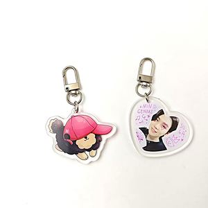 Porte-clés en acrylique transparent personnalisable, nouveau design, breloques en acrylique, porte-clés en acrylique transparent sur mesure - Product Image 3