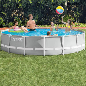 Precio al por Mayor INTEX 26724 <span class=keywords><strong>Piscina</strong></span> de Metal con Marco <span class=keywords><strong>Prism</strong></span>ático Premium de 15 Pies x 42 Pulgadas, <span class=keywords><strong>Piscina</strong></span> Grande Elevada, <span class=keywords><strong>Piscina</strong></span> Familiar para Exteriores - Product Image 2