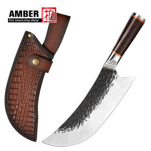 Manico in legno professionale in acciaio al carbonio grande coltello Vking Almazan cucina Chef <span class=keywords><strong>Set</strong></span> di <span class=keywords><strong>coltelli</strong></span> <span class=keywords><strong>da</strong></span> macellaio con guaina in pelle - Product Image 2