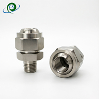 Adaptateur de buse universel à joint pivotant en acier inoxydable 304 fileté de précision 1/4 pouce pour barre de pulvérisation de balayeuse routière