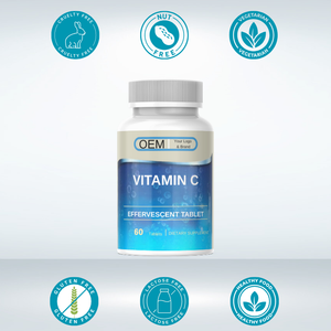 OEM Private Label Vitamin <strong>C</strong> Effervescent <strong>Tablet</strong>- Energy Support - 60 Effervescent <strong>Tablets</strong>