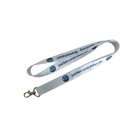 Lanières en polyester personnalisées, douces, colorées et personnalisées avec logo imprimé par sublimation et accessoires à crochet