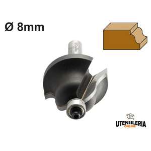 Cortador de doble radio HW Klein con vástago de rodamiento Ø 8mm - Product Image 1