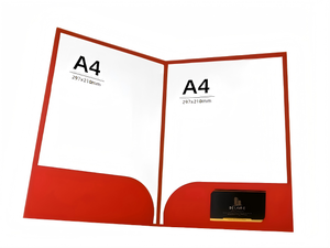 Eco-Friendly Recycled Paper Sustainable Custom <b>Folders</b> With Logo | Low Moq <b>for</b> Green Businesses - Product Image 4