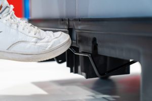 Wheeled Courier Transport Box Express Carrier Stackable Courier box Secure Locking Brake for Parcel Logistics - Product Image 4