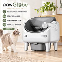 Bac à litière automatique pour chat à ouverture supérieure avec caméra HD, contrôle par application, capteurs de poids, capacité de 81 L pour plusieurs chats