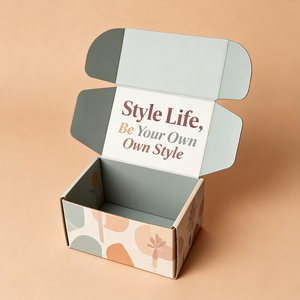 Boîtes en carton imprimées durables pour robes, emballages en tissu, boîtes d'emballage pour chaussettes, boîtes pour vêtements et foulards - Product Image 1
