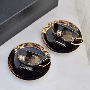 Service à thé et café en céramique de luxe avec motifs équestres, vente en gros directe usine Chine - Product Image 3