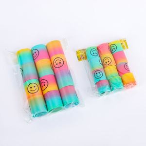 <b>Top</b> Quality Custom Logo Novelty Toy Colorful <b>Rainbow</b> Circle Slinky Toys Cute Styles <b>Rainbow</b> Circle - Product Image 4