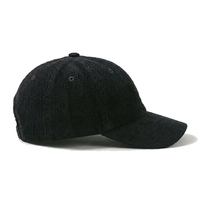 Vintage Fijne Wale Corduroy Zespanelige Ongestructureerde Baseballpet met Gebogen Klep en Verstelbare Sluiting voor Heren en Dames