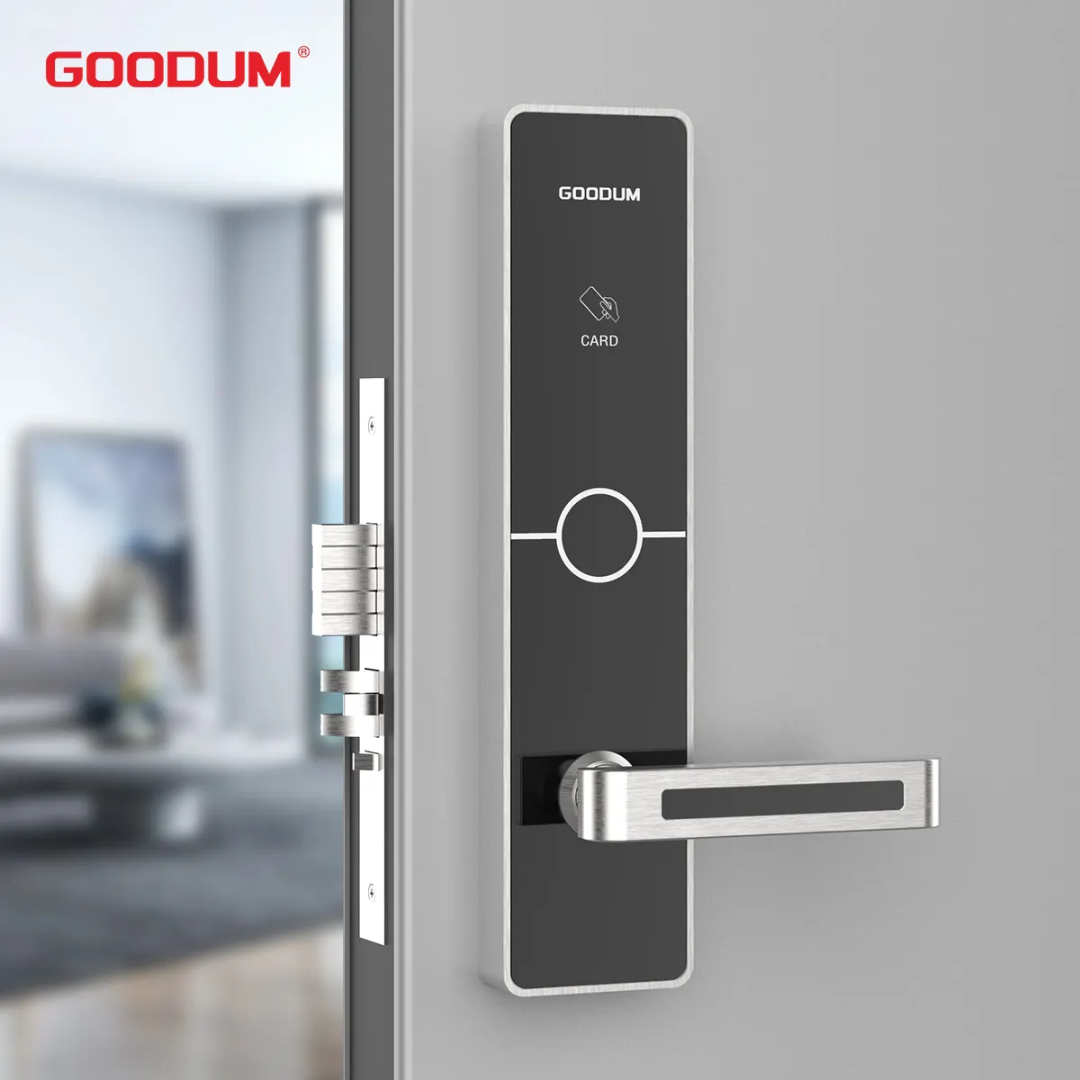 GOODUM SUS304 Smart Lock Cerradura de hotel de acero inoxidable para puertas de latón de aluminio y madera