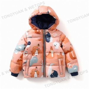 Abbigliamento personalizzato <span class=keywords><strong>per</strong></span> bambine <span class=keywords><strong>piumini</strong></span> con cappuccio <span class=keywords><strong>per</strong></span> bambini cappotti da cartone animato autunno ragazzi cartoni animati caldi con cerniera <span class=keywords><strong>per</strong></span> bambini capispalla - Product Image 4