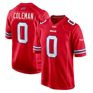 Grosir Pakaian Pria Buffalo Bills # 17 Josh Allen # 14 Stefon Diggs # 0 Jersey Sepak Bola Bordir Keon Coleman - Product Image 2