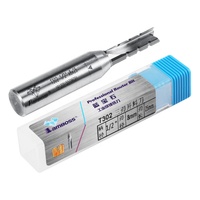 Fraise droite en carbure de tungstène Lamboss TCT à deux dents, revêtement OEM, diamètre de tige en pouces, pour CNC