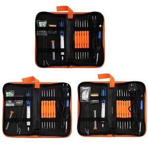 Juego de soldador de temperatura ajustable con puntas y herramientas para reparación y soldadura - Product Image 4