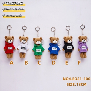 Nouveau porte-clés ours en peluche avec t-shirt, cadeau pour enfants, jouets en peluche, pendentif de sac, animaux en peluche créatifs, cadeaux promotionnels - Product Image 6