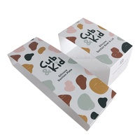 Emballage en carton personnalisé avec logo imprimé, carte d'emballage personnalisée, manchon pour chaussettes sur mesure