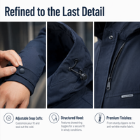 Veste Softshell Imperméable Respirante Réfléchissante à Capuche Longue Col Montant Zippée en Coton Style Urbain Streetwear Vente en Gros Usine