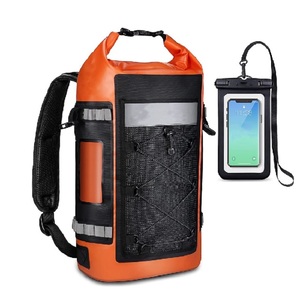 Mochila Impermeable para Deportes Acuáticos con Bolsillo Lateral con Cremallera, Panel Trasero Transpirable, Cierre Enrollable - Product Image 1