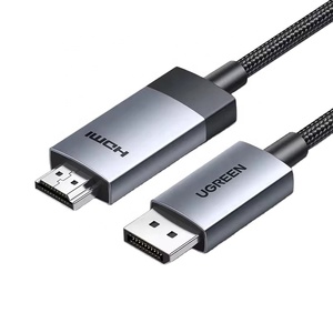 <span class=keywords><strong>Cable</strong></span> UGREEN <span class=keywords><strong>DisplayPort</strong></span> a HDMI 4K 60Hz de 3.3 pies/6.6 pies, <span class=keywords><strong>Cable</strong></span> Trenzado de Nailon DP <span class=keywords><strong>1.2</strong></span> a HDMI 2.0, Convertidor Unidireccional DP a HDMI - Product Image 1