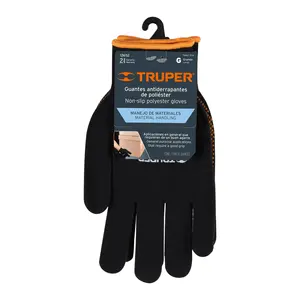 BOX 6 Gants en polyester avec points en PVC sur la paume, G, TRUPER - Product Image 2