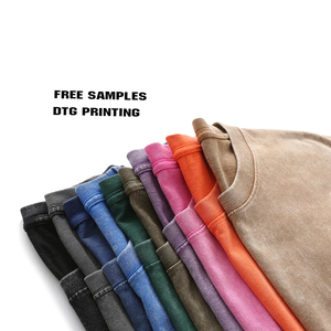 T-shirt di alta qualità resistente e ampia in puro cotone tie dye camicia estiva alla moda dei giovani da uomo casual a maniche corte - Product Image 5