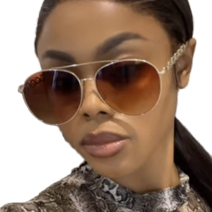 2026 New Trendy Frog-Shaped <b>Sunglasses</b> for Unisex UV400 Gold Metal Frame Pilot Style Stylish Design - Product Image 1