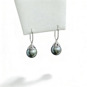 22709 Accessoires de perles DIY, support vide pour boucles d'oreilles en argent S925, bijoux en or et en argent, boucles d'oreilles avec des éléments de bijouterie ronds de 9 à 15 mm - Product Image 5