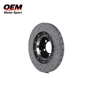 ดิสก์เบรกเซรามิกคาร์บอนด้านหน้าน้ำหนักเบาโรเตอร์ OEM มอเตอร์สปอร์ตเทสลารุ่น3ประสิทธิภาพ50% ประสิทธิภาพการเบรกที่ดีขึ้น - Product Image 3