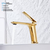 Robinet de lavabo en laiton à poignée unique, chromé, à montage sur plan, cartouche céramique chaude/froide, options hautes/standard pour les salles de bain d'hôtel et de maison