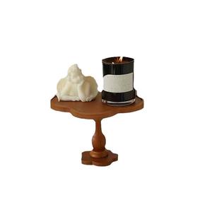 Bandeja de madera para pasteles y postres de 19 cm y 17,5 cm de bambú para vajilla de fiesta de cumpleaños - Product Image 5
