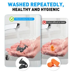 Tapones para los Oídos Reutilizables de Silicona Starsky, Tipo Diadema, Intrínsecamente Seguros, Impermeables, Reducción de Ruido, Protección <span class=keywords><strong>Auditiva</strong></span>, para Dormir y Viajar - Product Image 3