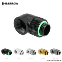 Adaptateur pivotant à 90 degrés Barrow G1/4 ", connecteur de refroidissement liquide pour ordinateur, TWT90-v2.5