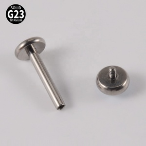 G23ฟิล์มไทเทเนียม labret แบบประกายวิบวับบน4มม. เครื่องประดับเจาะริมฝีปากเกลียวภายใน tragus เครื่องประดับน่ารักงานแต่งงาน - Product Image 6