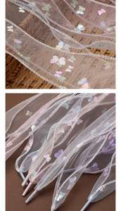 Cordones de Cuero de 5CM con Mariposas, Cordones de Malla de Seda de Colores para Zapatos de Skateboard, Accesorios - Product Image 6