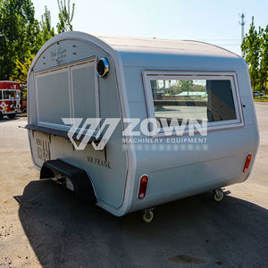 Remolque de Comida Móvil de Fibra de Vidrio y Acero Inoxidable, Totalmente Equipado, para Venta de Comida Rápida, Helados, Hot Dogs, Papas Fritas y Otros Aperitivos - Product Image 1