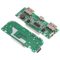 Module de charge double USB 5V 2.4A pour batterie externe LED, carte de chargeur de batterie au lithium 18650 avec interrupteurs de protection de circuit