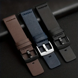 <span class=keywords><strong>Correa</strong></span> de Cuero Sintético de 24 mm, Compatible con <span class=keywords><strong>Suunto</strong></span> <span class=keywords><strong>D5</strong></span>/7/9/Sport Baro. Elegante, se Ajusta Firmemente y Puede Ajustarse a la Muñeca. - Product Image 1