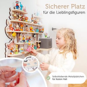 Farbklecks-Kollektion <span class=keywords><strong>Tonie</strong></span> Regal Baumhaus Wandregal Holz Kratzfest 77x47x6cm Spezielles Aufbewahrungsfach Kompatibel - Product Image 4