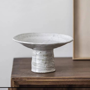 Wholesale Price Home Decor Accessories Luxury Living Room Dinner Table Desk Black White Matte Ceramic <strong>Clay</strong> Fruit Bowl <strong>Plate</strong> Item - Product Image 1