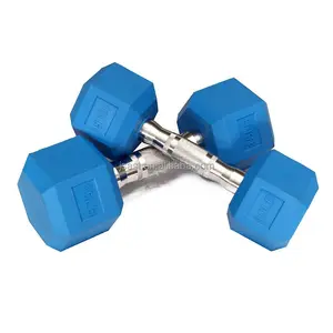 High quality Stainless Steel dumbbells Gym fitness equipment Hex Home Indoor Training mat muscle exercise