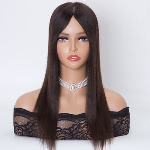 Topper de <span class=keywords><strong>cheveux</strong></span> humains européens de haute qualité pour femmes, 2026, 5,5 x 6,5, couleur naturelle, double base en soie avec contour en PU - Product Image 3