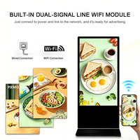 Pantalla LCD Digital para Carteles, Android WiFi con Animación y Gráficos para Publicidad Comercial en Uso en Metro y Ascensores
