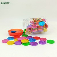 Chocolats colorés en forme de pièces de monnaie, enveloppés de papier brillant, pour cadeaux de fête pour enfants, cadeaux de vacances, récompenses en classe, décorations amusantes