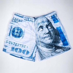 Pantalones Cortos de Malla <span class=keywords><strong>Fear</strong></span> Money de Marca Americana para Hombre y Mujer, Holgados, Tallas Grandes, a la Moda, para Playa y Deportes, Verano - Product Image 1