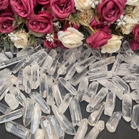 Tiras de cristal de piedra semipreciosa rugosa curativa Natural, tira de cuarzo transparente cruda para regalo