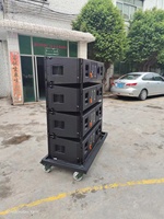 Sistema de Altavoces Line Array Activos de 3 Vías Admark con Doble Woofer de 12 Pulgadas